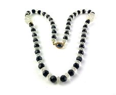 Art Deco Style Glass Beaded Necklace