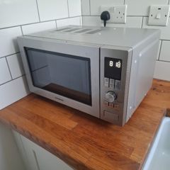 Grundig stainless steel microwave