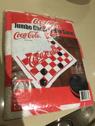 Coca Cola jumbo Checker game