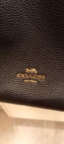 Coach "Edie" Turn-Lock Pebble Leather Bag / NEW