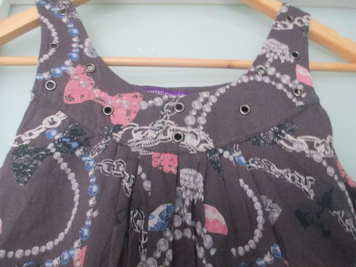 M&S Marks and Spencer Limited Collection Brown & Grey Dress Age 11 yrs