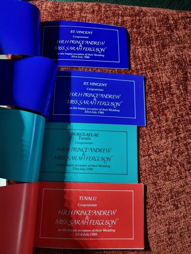 1986 Royal Wedding four booklets
