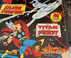 The Super-Heroes - Silver Surfer Titan & The Fury-Issue #8-- Vintage Marvel -April 26th 1975