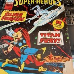 The Super-Heroes - Silver Surfer Titan & The Fury-Issue #8-- Vintage Marvel -April 26th 1975