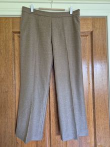 Jigsaw cropped camel trousers
