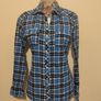 Zara Blue Check Shirt Image 3