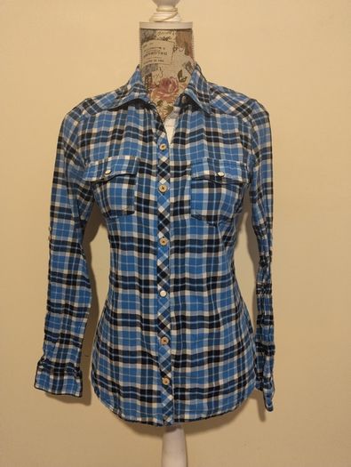 Zara Blue Check Shirt