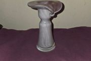 Glass Tulip Candlestick Holder