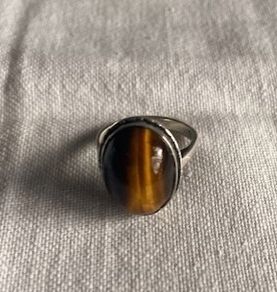 Tigers Eye Ring Silver