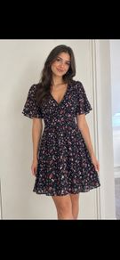 The Kooples black floral dress size S