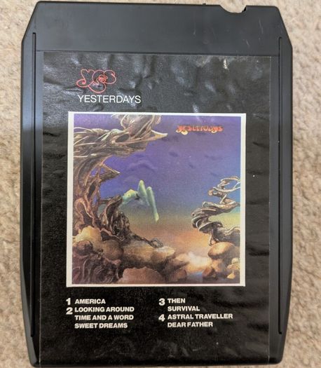 Yes Yesterdays 8 Track Cartridge Uk Edition K850048 Stereo