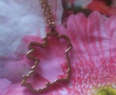 eire Irish map necklace