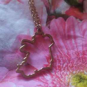 eire Irish map necklace