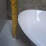 Oval white serving dish with stand Image 3