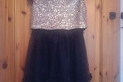 john rocha junior navy and gold dress, 9 yrs