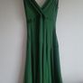 Vintage Ted Baker London 100% Silk Dress - Size 8/10, Emerald Green Image 5