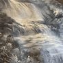 Large Hand Painted Oil on Canvas Country Scene Image 4