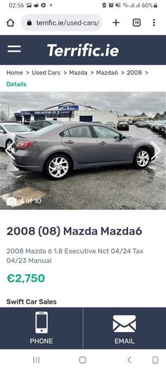 2008 Mazda 6 1.8 Executive Petrol