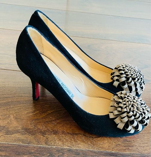 Luxury women shoes - Luciano Padovan - size 5.5 - high heels