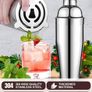 NEW SALE | 20 Pieces Cocktail Shaker Set, 750ml Stainless Steel Cocktail Making Set with Double Jigger, Display Stand, Cocktail Kit Great Cocktail Gift Sets for Home, Bar, Party, Christmas, Thanksgiving Image 6