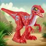 NEW ZURU Robo Alive Rampaging Raptor - Robotic Dinosaur Toy (Red/Blue) Image 3