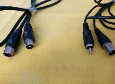 Old TV cable cables