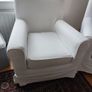 White IKEA Armchairs Image 2