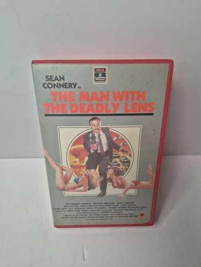 The Man with the Deadly Lens (1982) VHS | Sean Connery | Rare RCA/Columbia Big Box - Play Tested & Mould Free