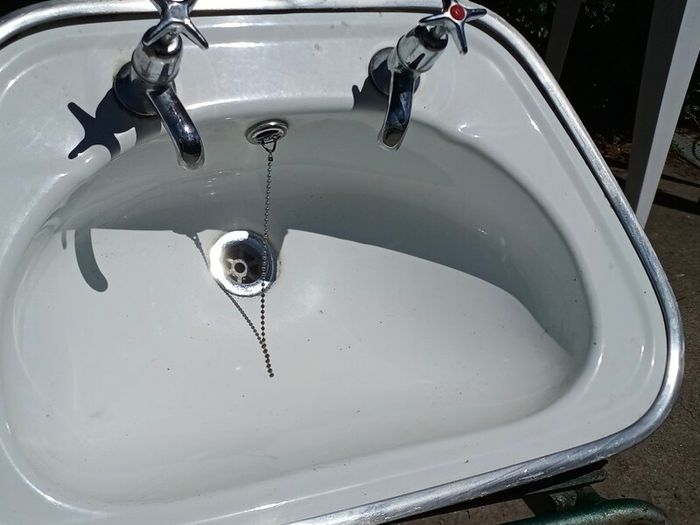 Vintage Enamel Sink