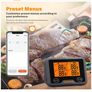 INKBIRD Wi-Fi Bluetooth Barbecue Thermometer IBBQ-4BW Rechargeable Wireless BBQ Thermometer with 4 Probes Temp Graph Calibration Timer Temp Alarm Digital Meat Thermometer Image 6