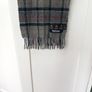 Barbour Grey 100% Wool Lambswool Scarf. Image 4