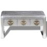 Aviator Coffee Table 3 Drawers Vintage Aircraft Airman Style Image 2