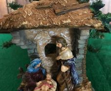New Nativity Stable with Holy Family