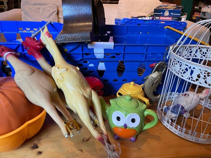 box of decorations