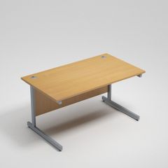 New Straight Office Desk with Cantilever Legs W1400 x D800mm