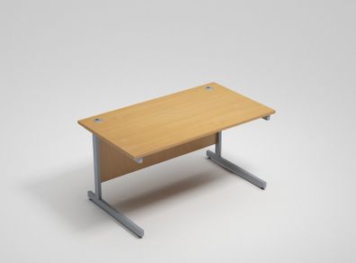 New Straight Office Desk with Cantilever Legs W1400 x D800mm