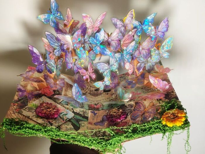 Handmade 3D Butterfly PopUp Book