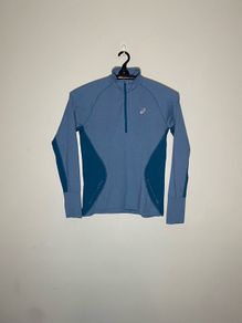 Asics Ladies Long Sleeve 1/4 Zip Top Size Large