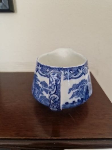 blue and white