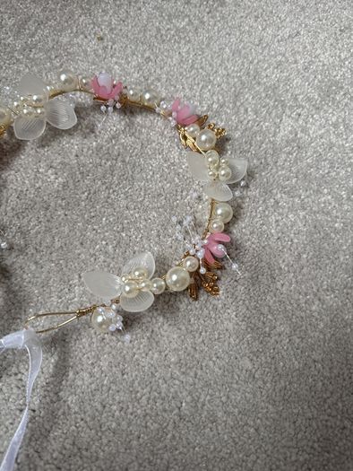 princess flower crystal headpiece