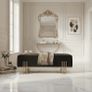 Aurora Modern Cream-Gold Extended Bench 100x35cm Image 2