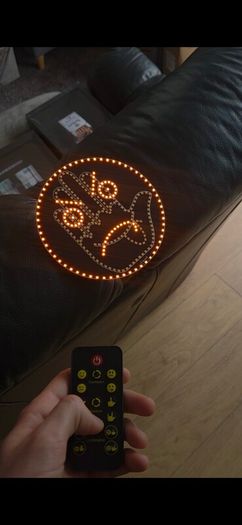 Expressive LED Car Sign: The Hand Gesture Remote Display