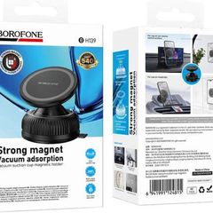 Borofone BH139 Rider Strong Magnetic Car Mount, For Car, Bath, Gym, Office ....,  4.5inch - 7inch, Black