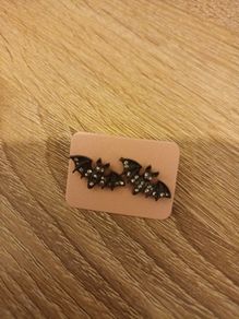 Spooky  Halloween bat earrings
