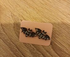 Spooky  Halloween bat earrings
