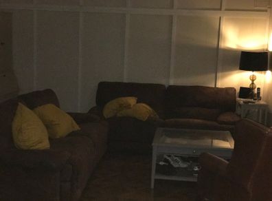 Sofas Two 3 seater Brown Suedette recliners