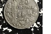 Rare old Collectable coin - France 25 Centimes 1905