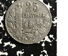 Rare old Collectable coin - France 25 Centimes 1905