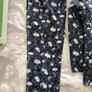 Halloween Skeleton Suit, Black & White, with Jacket, Trousers, and tie . Fitted suit with all over skull print. Image 3