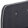 Bed Frame Dark Grey Fabric 150x200 cm Image 3